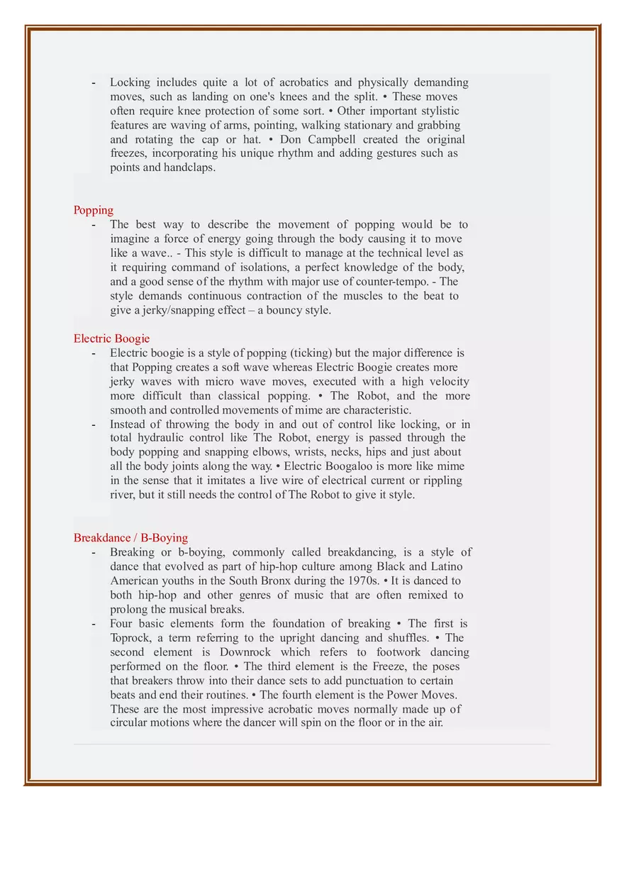 Hip-hop Dance Styles - Page 3