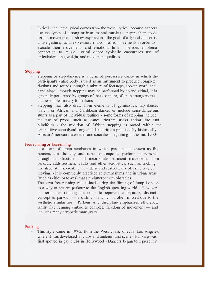 Hip-hop Dance Styles - Page 6