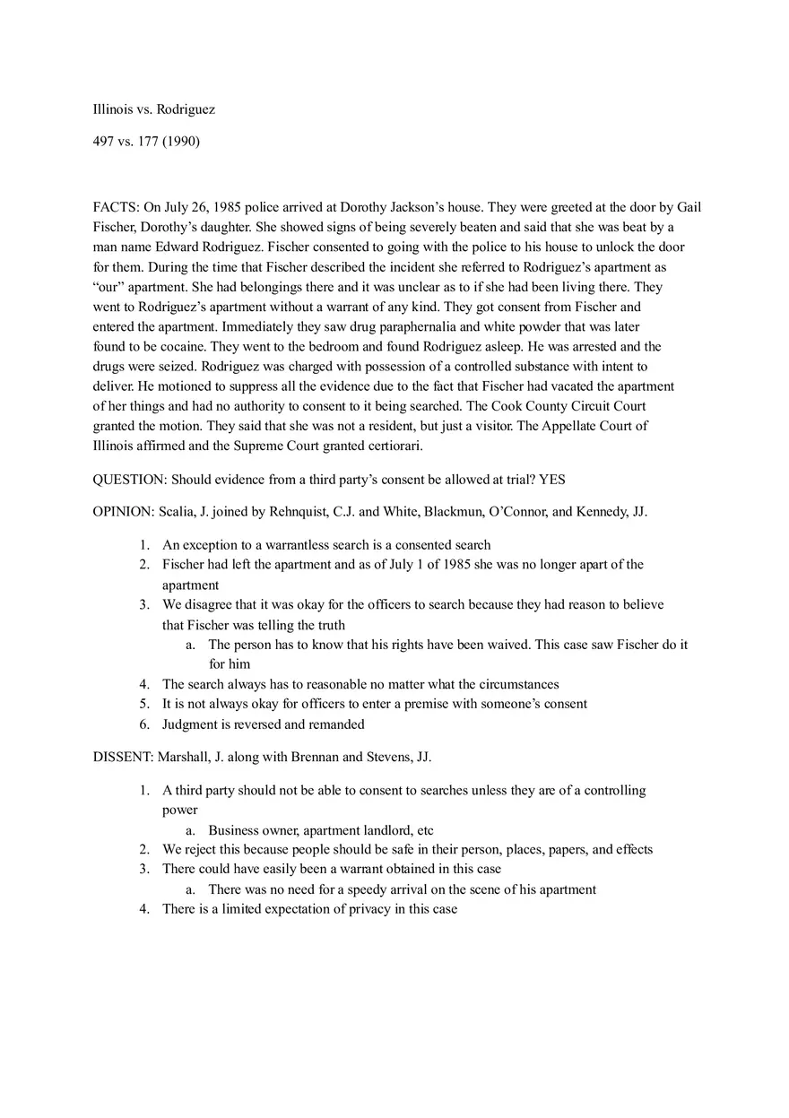 Illinois vs Rodriguez Case - Page 1