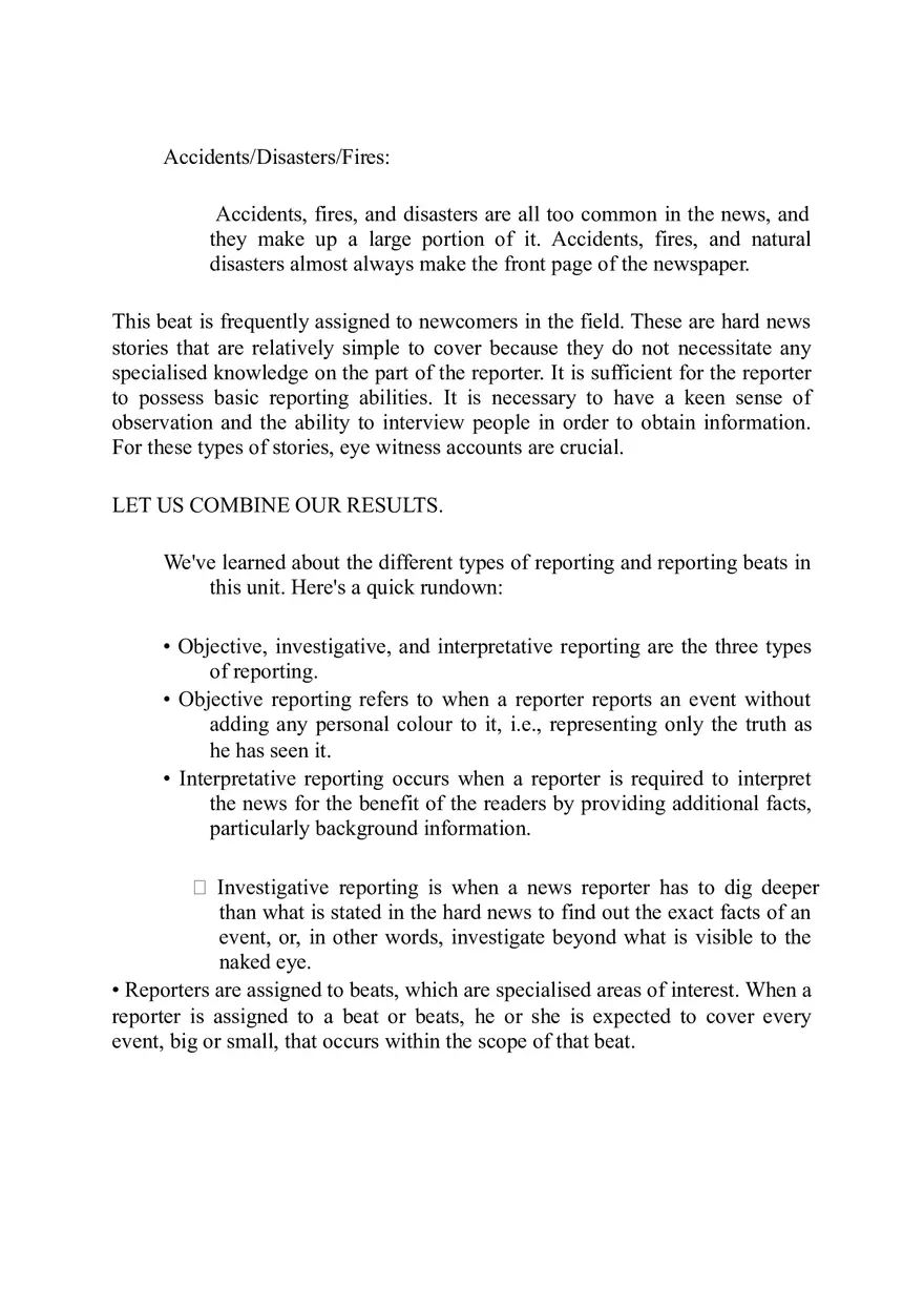Types of Reporting - Lecture Notes 9 - Page 6