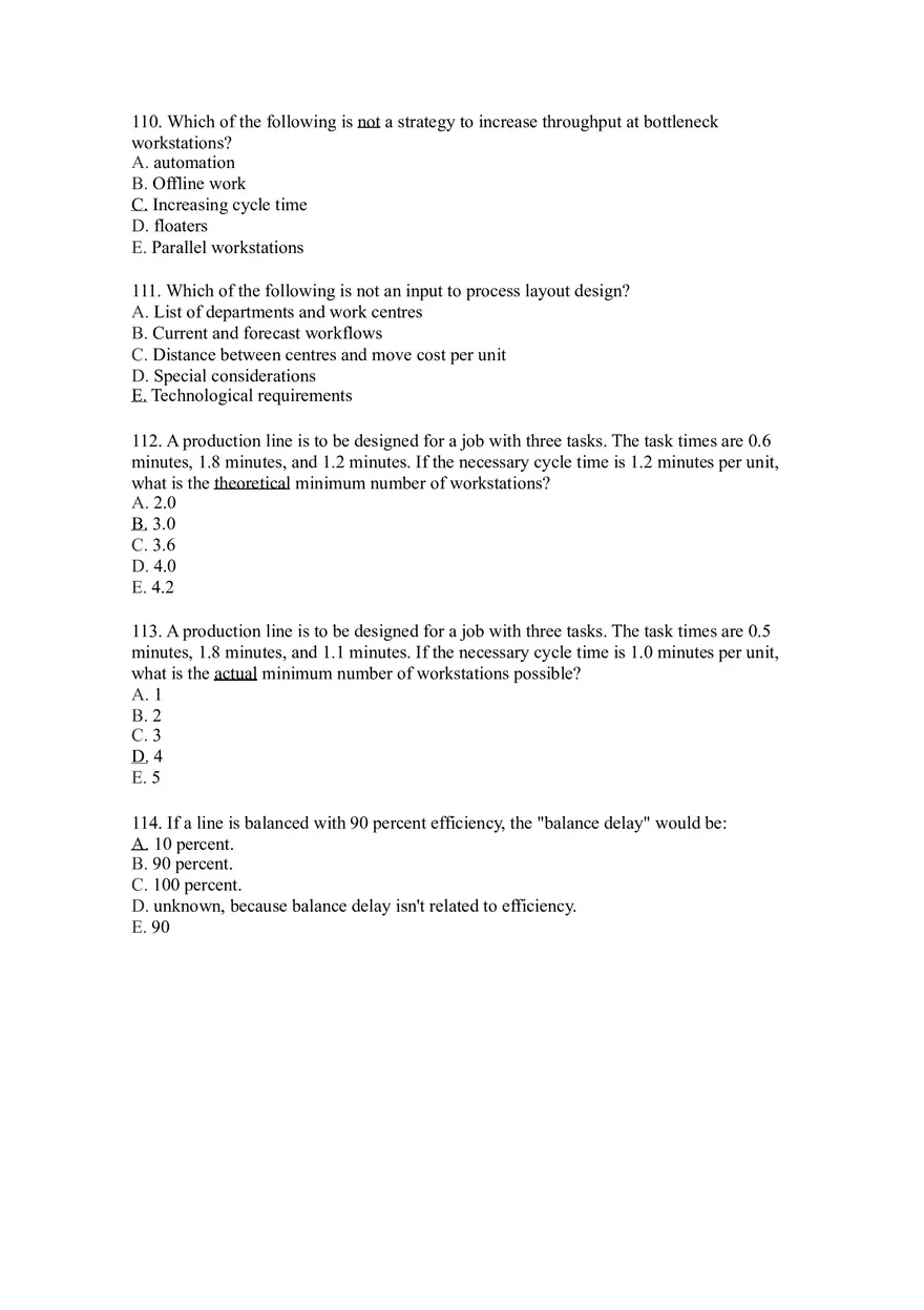 Introduction to Operations Management Answer Key Part 6 - Page 8