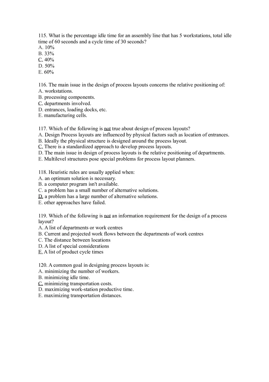 Introduction to Operations Management Answer Key Part 6 - Page 9