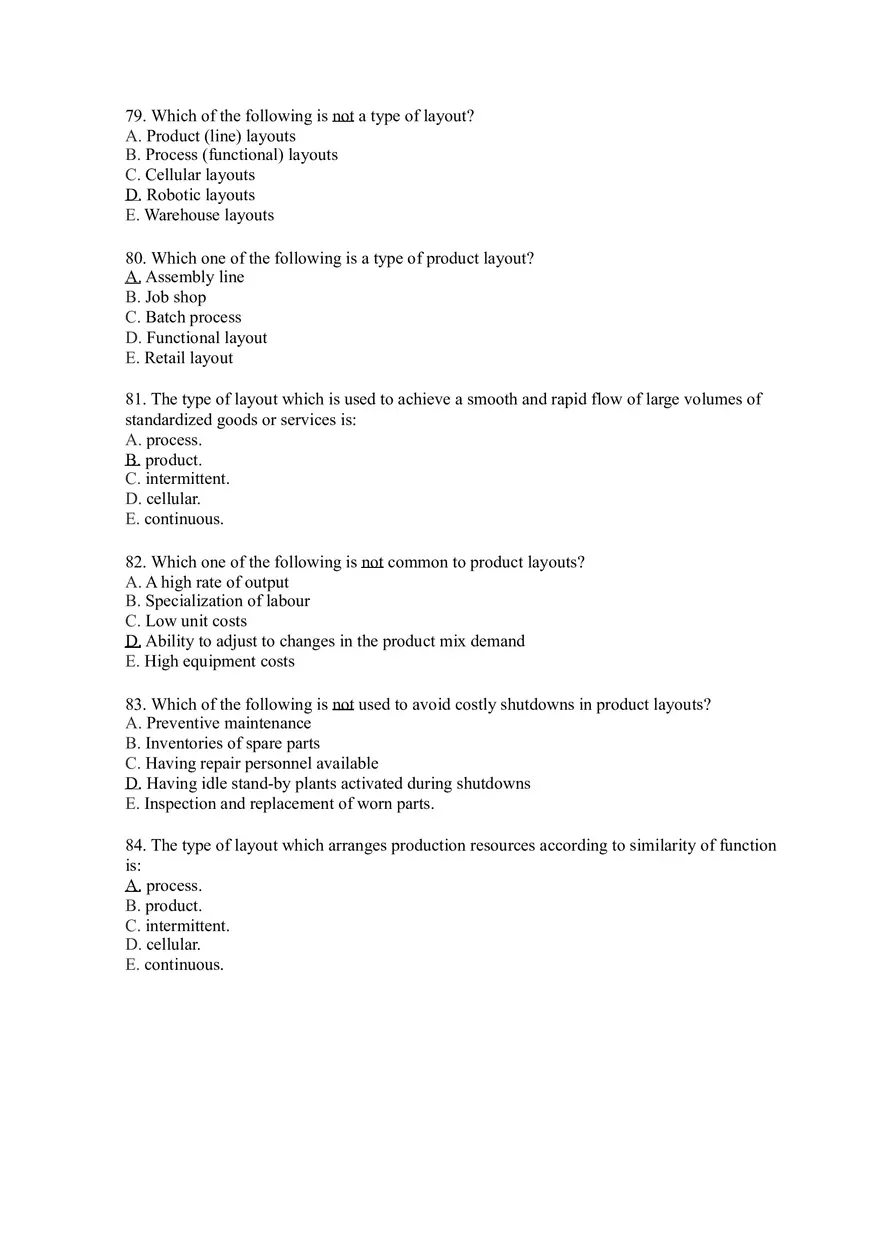 Introduction to Operations Management Answer Key Part 6 - Page 2