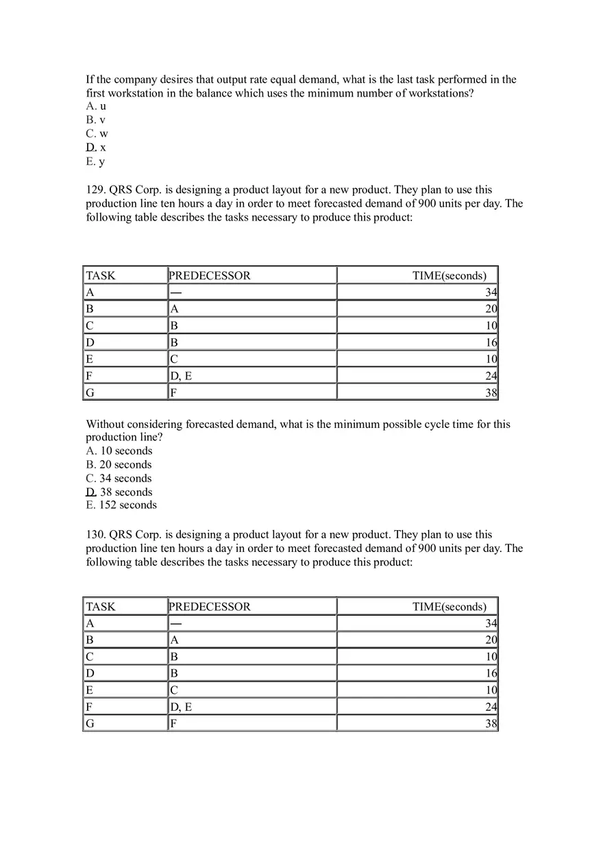 Introduction to Operations Management Answer Key Part 7 - Page 3