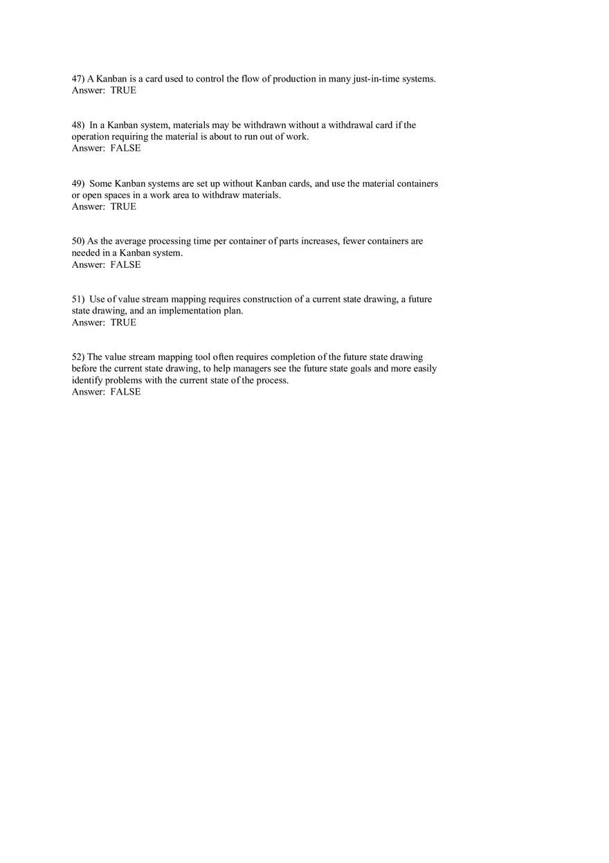 Lean Systems Answer Key Part 1 - Page 8