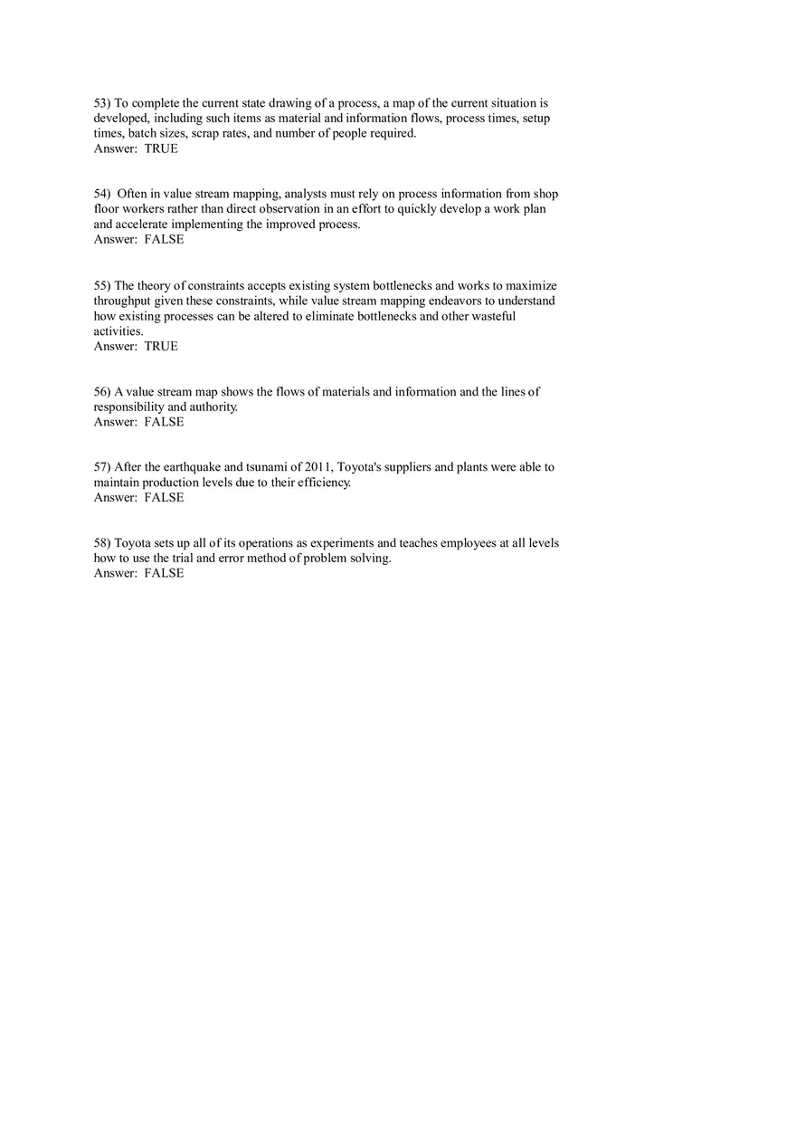 Lean Systems Answer Key Part 1 - Page 9