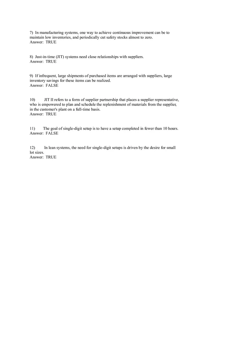 Lean Systems Answer Key Part 1 - Page 2