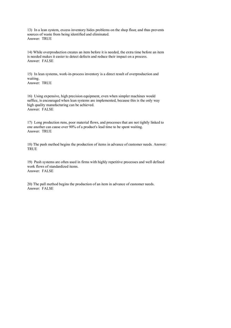 Lean Systems Answer Key Part 1 - Page 3