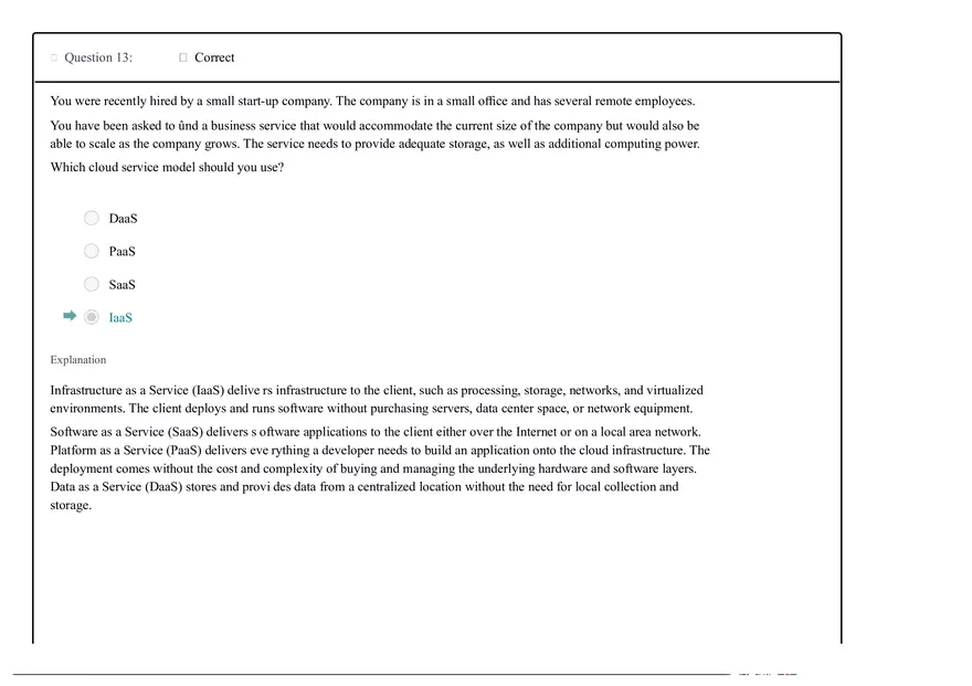 Computer Operating Systems Test Out Lab Sim Practice Questions - Page 7