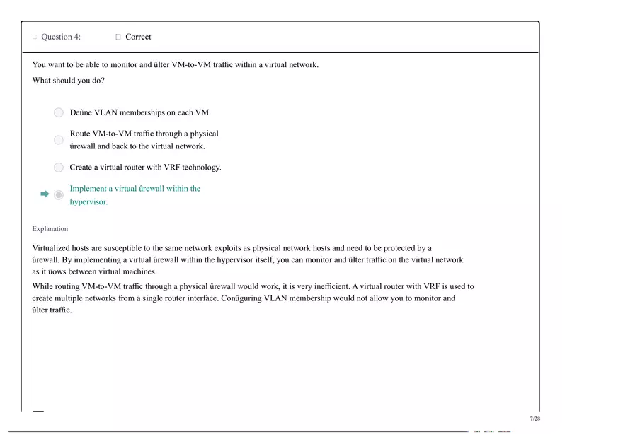 Computer Operating Systems Test Out Lab Sim Practice Questions - Page 11