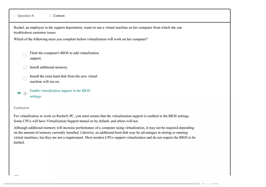 Computer Operating Systems Test Out Lab Sim Practice Questions - Page 15