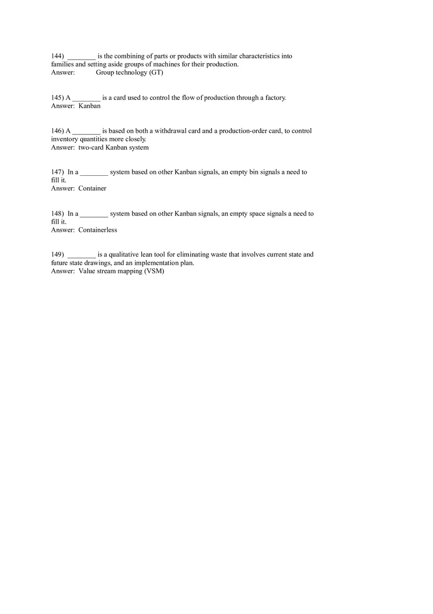 Lean Systems Answer Key Part 3 - Page 9
