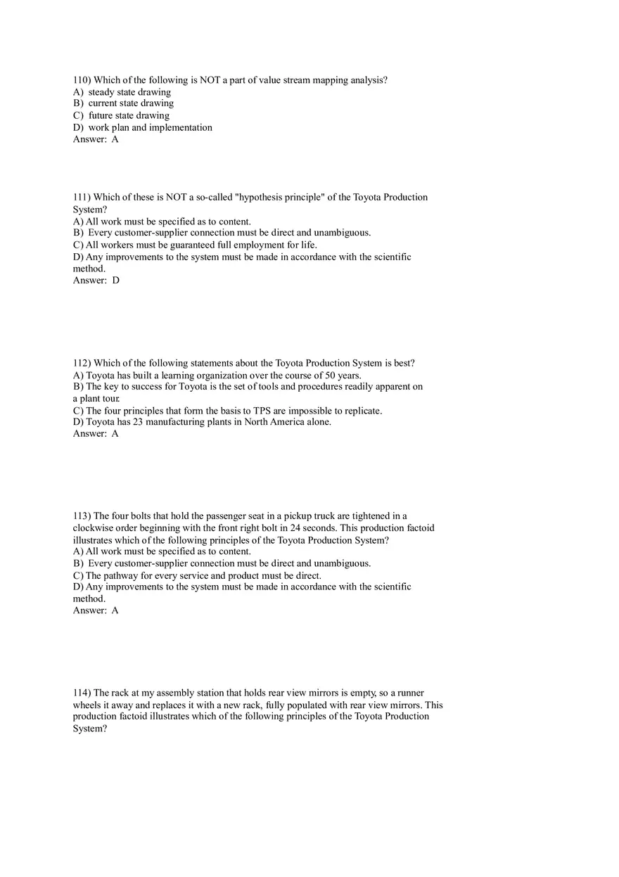 Lean Systems Answer Key Part 3 - Page 3