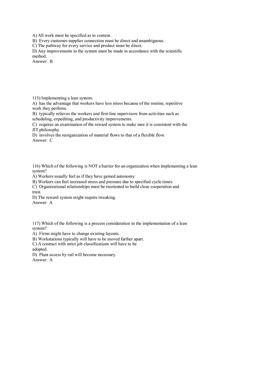 Lean Systems Answer Key Part 3 - Page 4