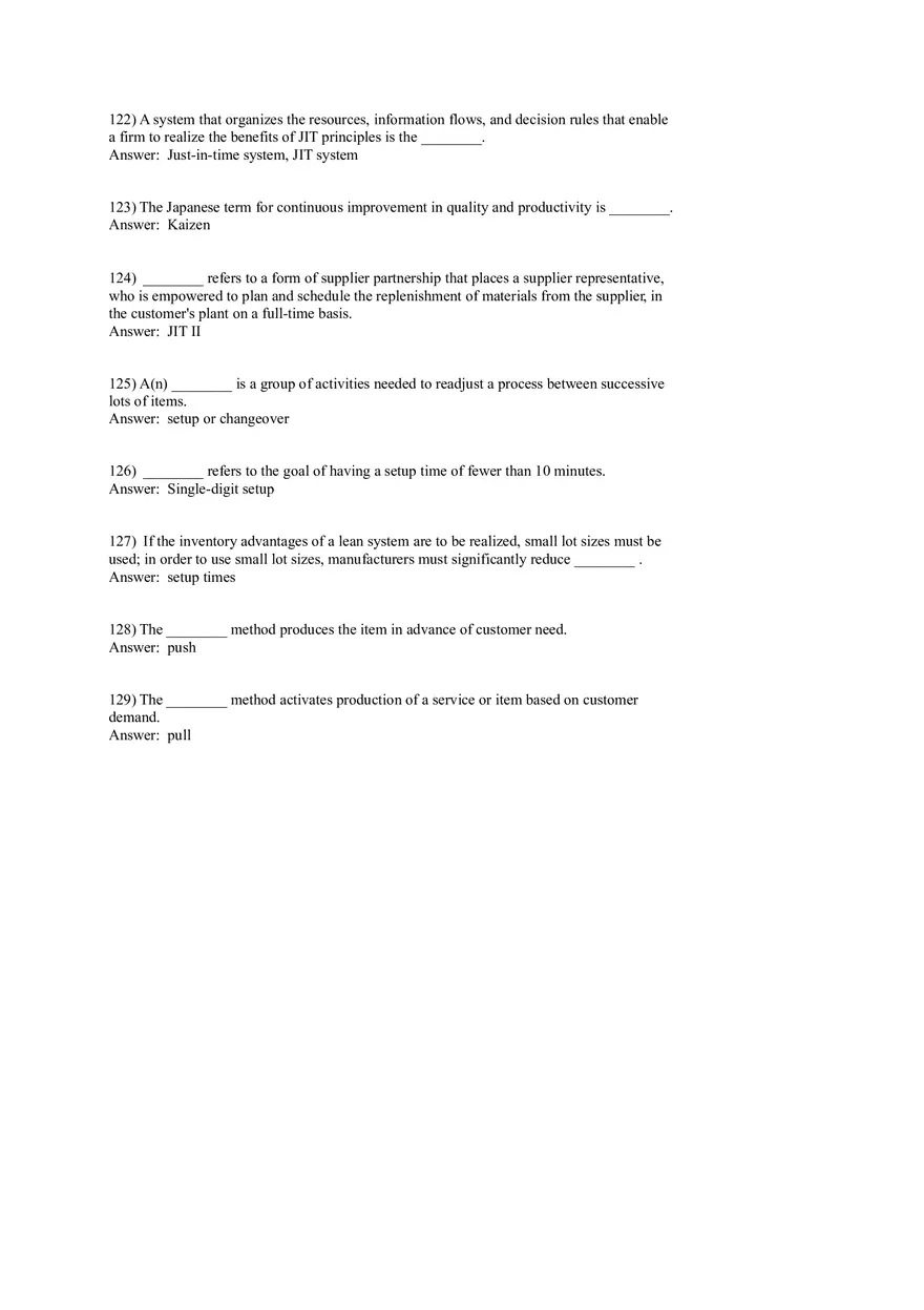 Lean Systems Answer Key Part 3 - Page 6