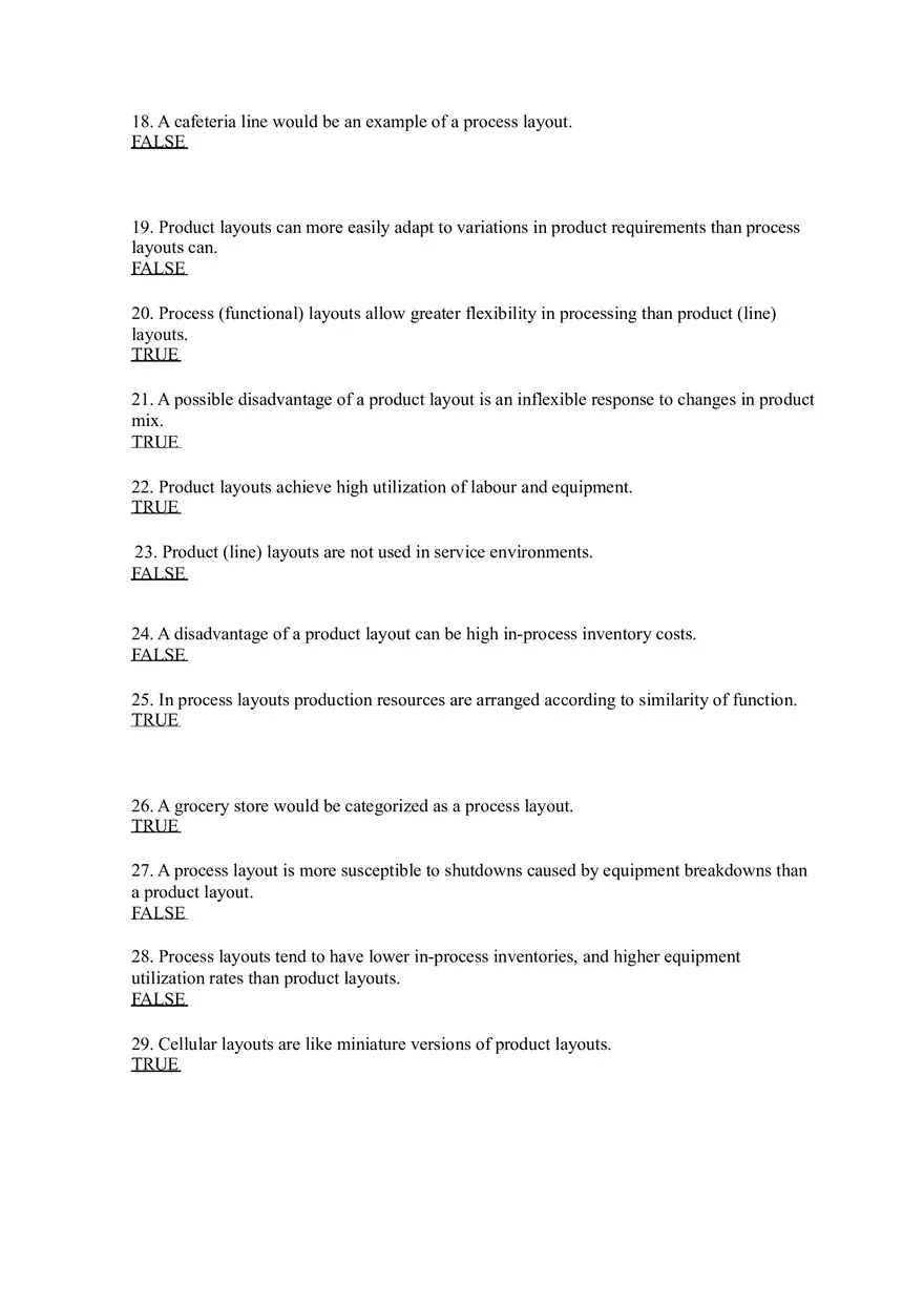 Introduction to Operations Management Answer Key Part 5 - Page 7