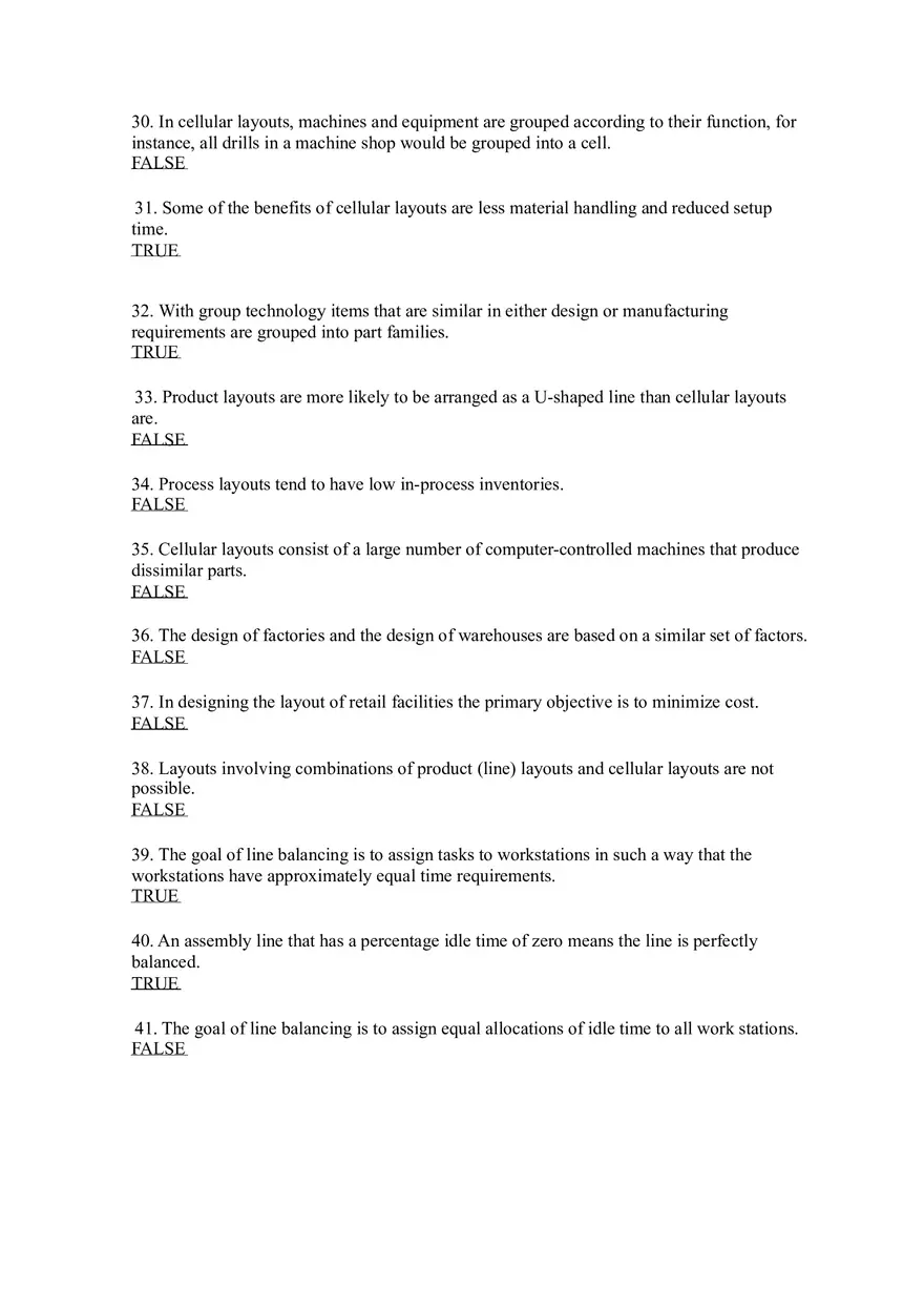 Introduction to Operations Management Answer Key Part 5 - Page 8