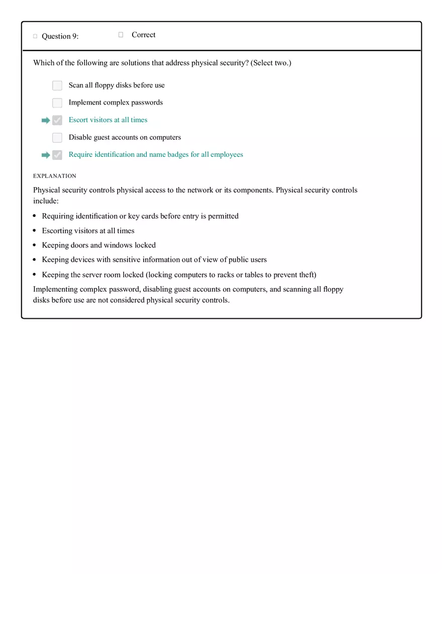 Social Engineering and Environmental Concerns in Data Cabling Test Answers - Page 8