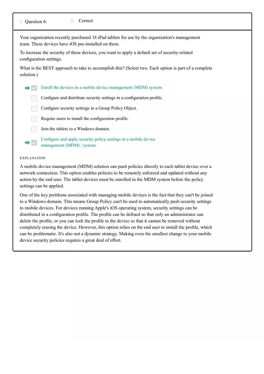 Social Engineering and Environmental Concerns in Data Cabling Test Answers - Page 5