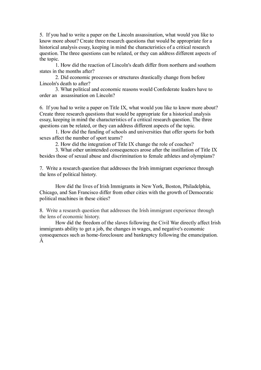 Political History Responses - Page 2