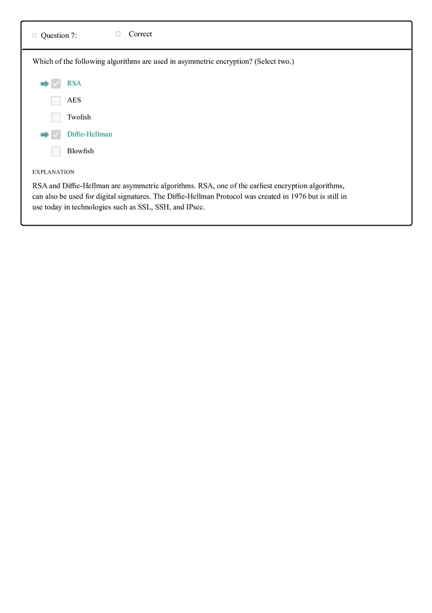 Module One Knowledge Check - Page 7