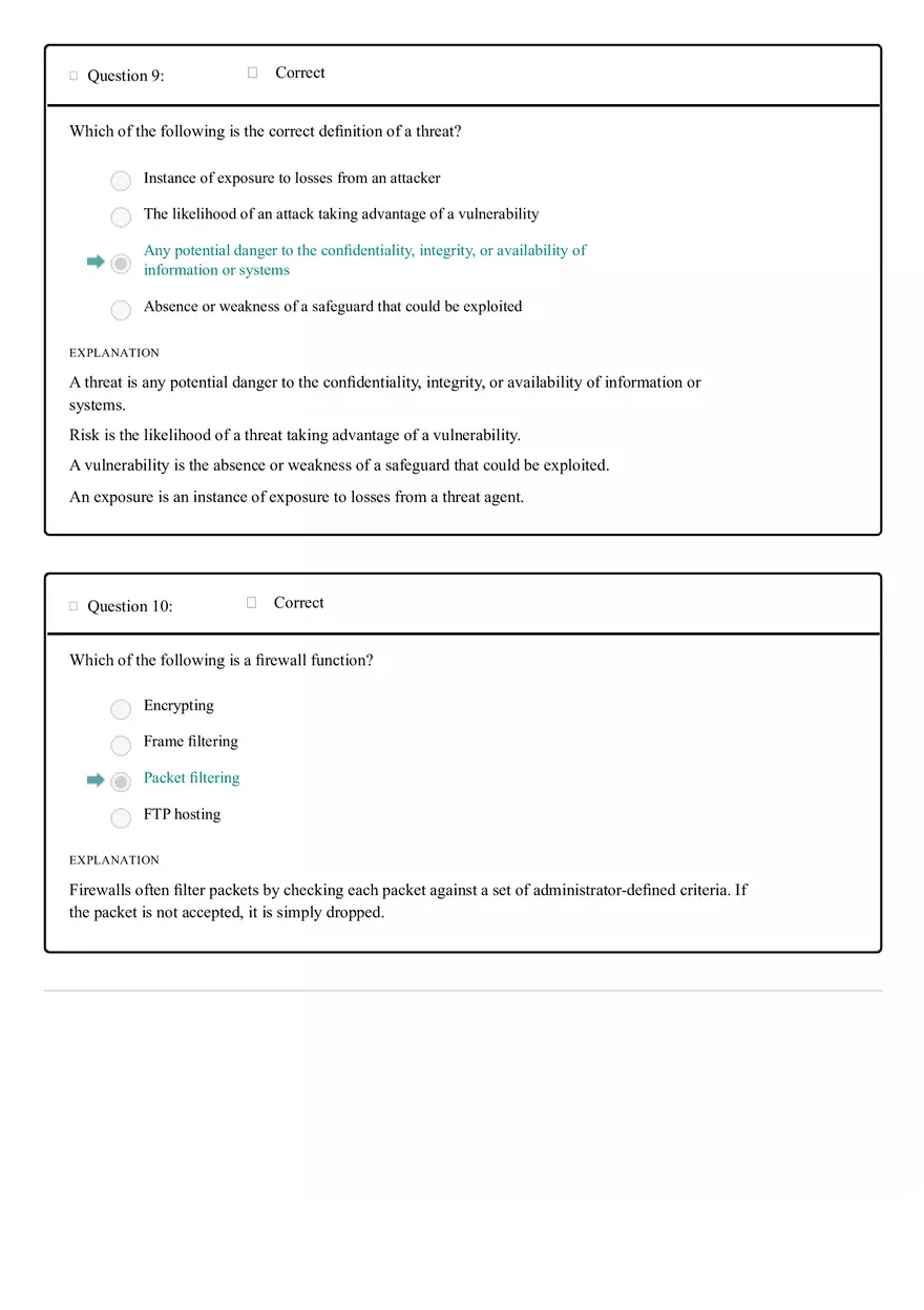 Module One Knowledge Check - Page 9