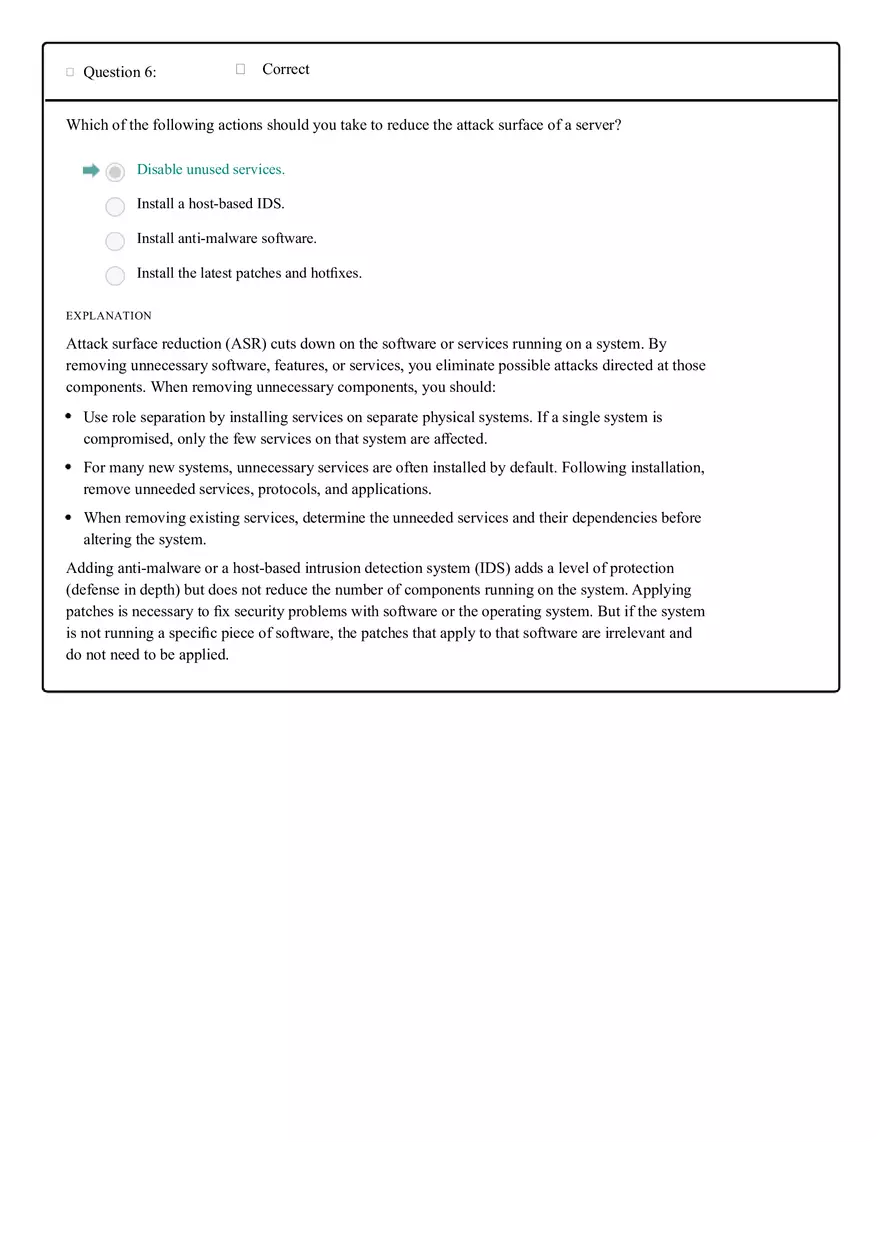 Module One Knowledge Check - Page 6