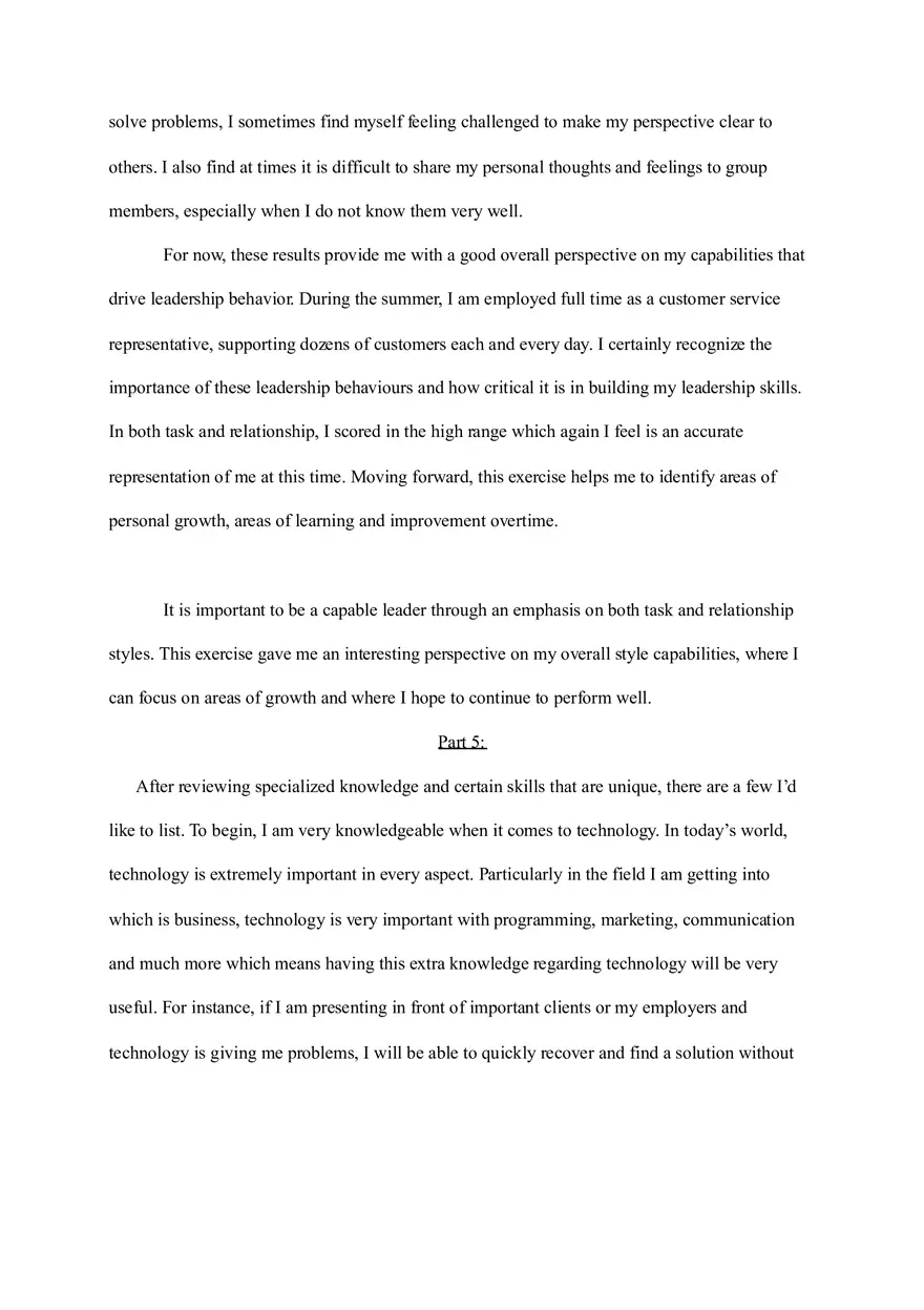 Personal Leadership Portfolio Part 1-7 - Page 8