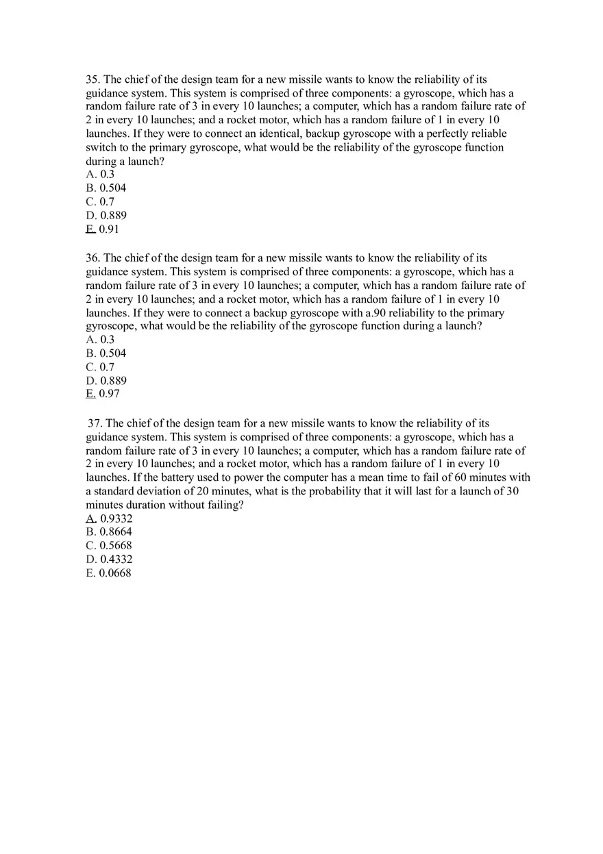 Introduction to Operations Management Answer Key Part 4 - Page 9