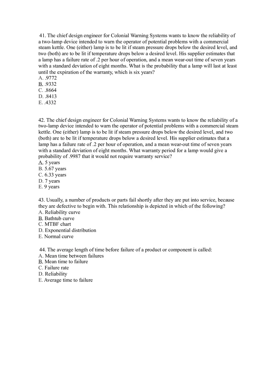 Introduction to Operations Management Answer Key Part 4 - Page 11