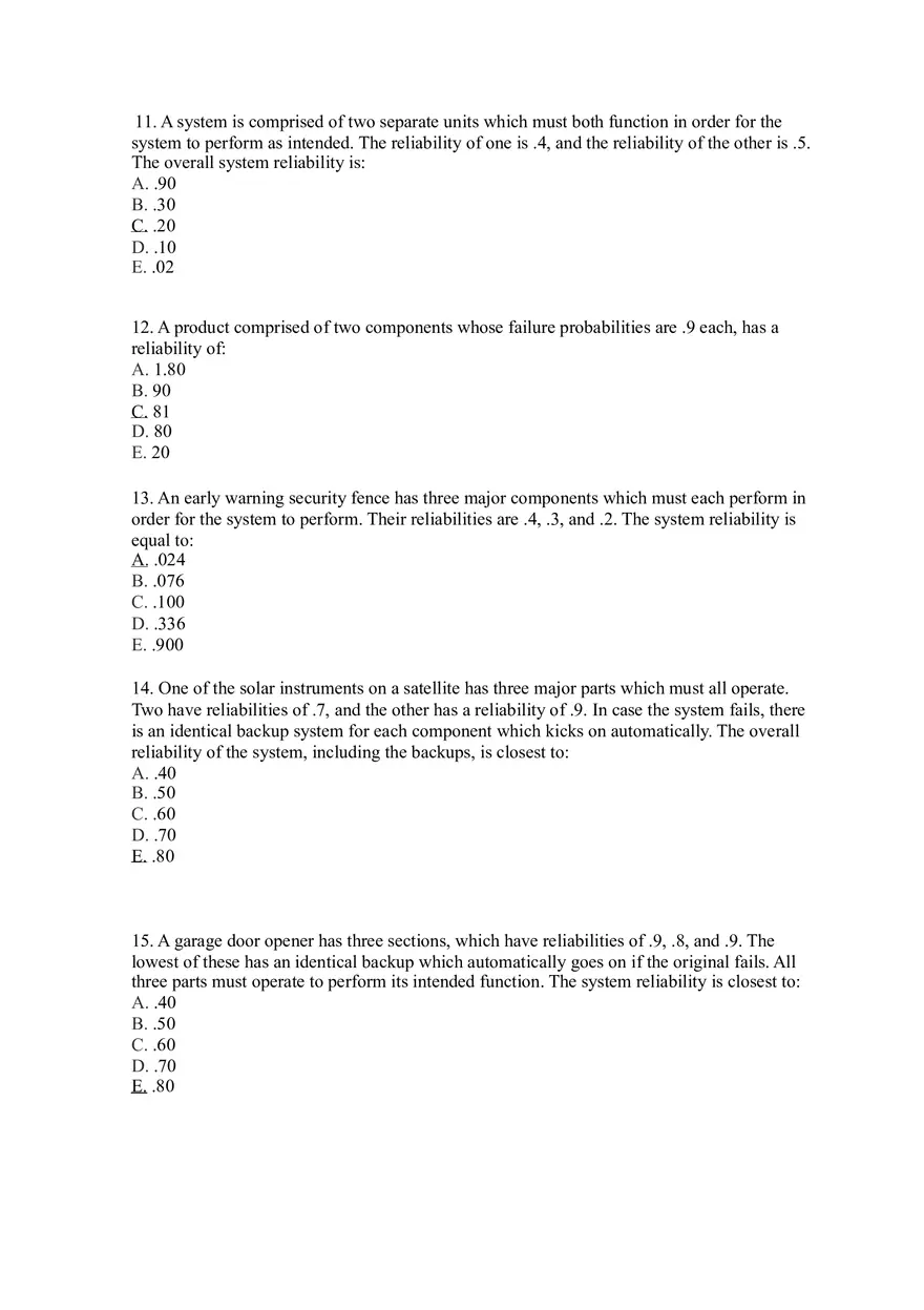 Introduction to Operations Management Answer Key Part 4 - Page 2