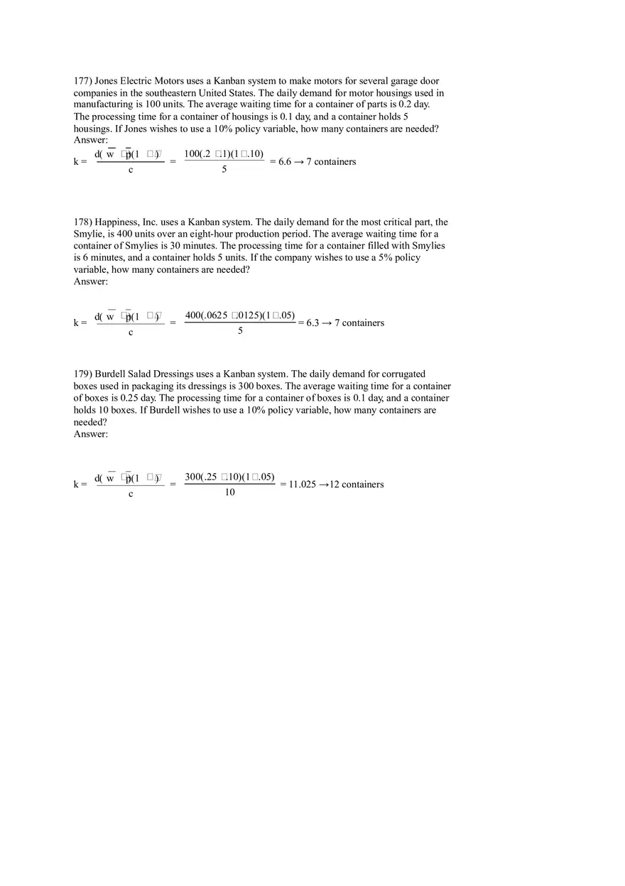 Lean Systems Answer Key Part 4 - Page 7