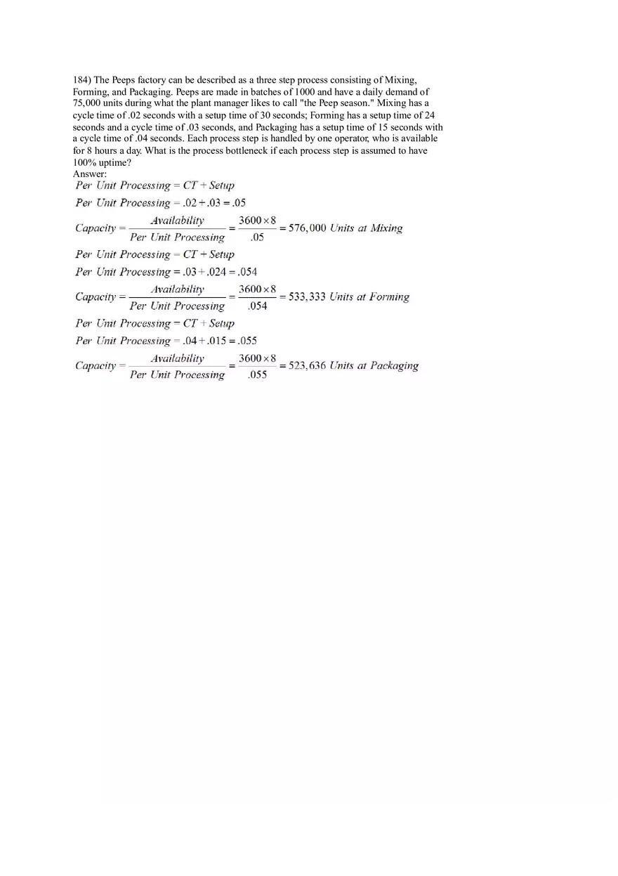 Lean Systems Answer Key Part 4 - Page 10