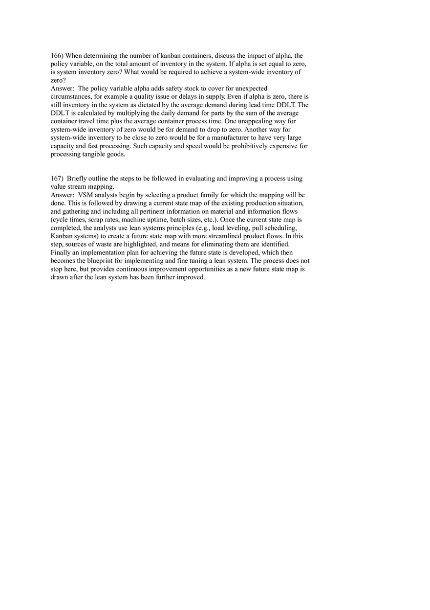Lean Systems Answer Key Part 4 - Page 4