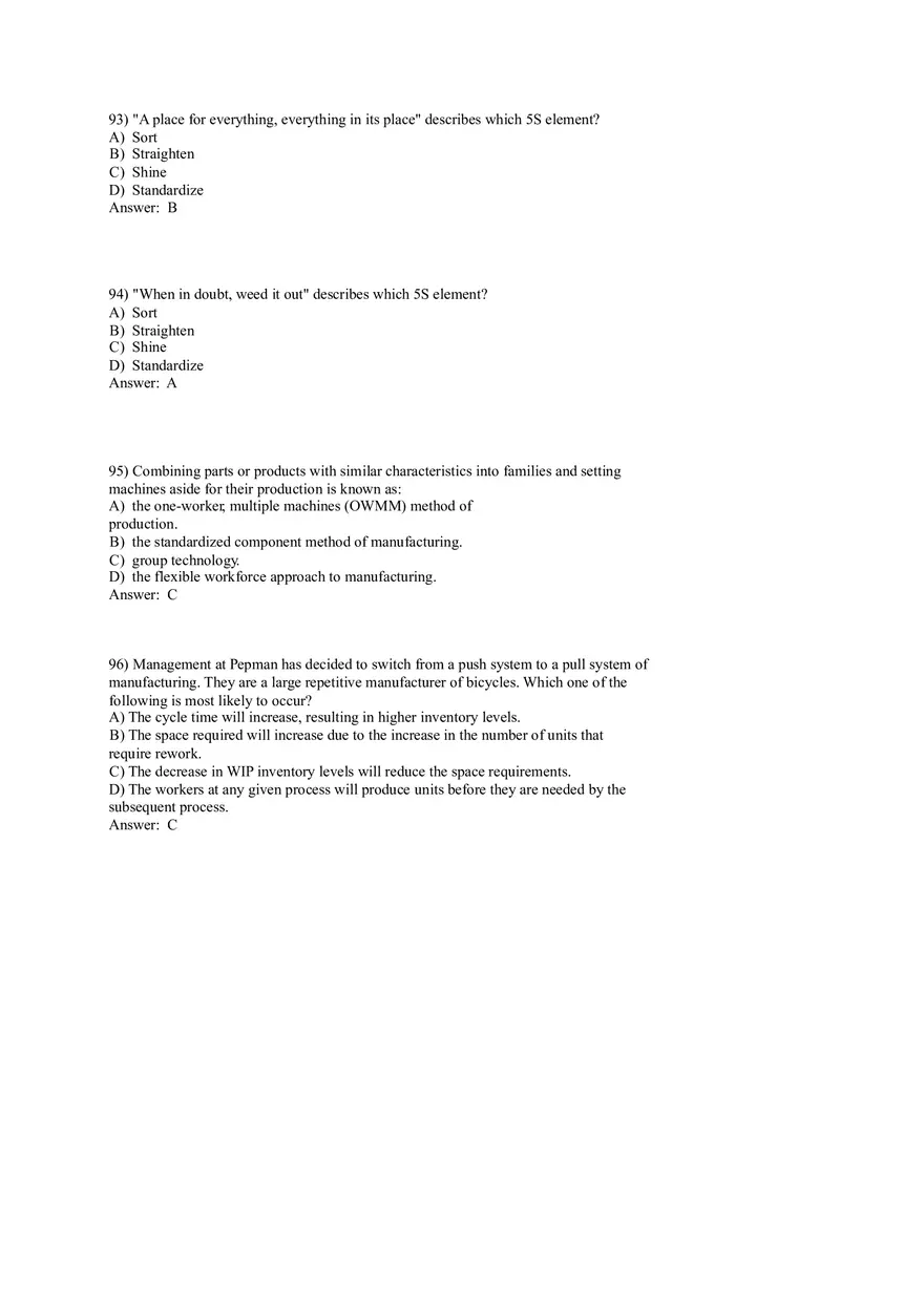 Lean Systems Answer Key Part 2 - Page 8