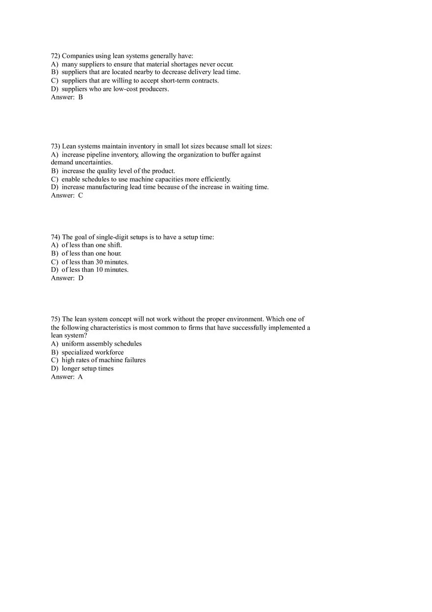 Lean Systems Answer Key Part 2 - Page 3