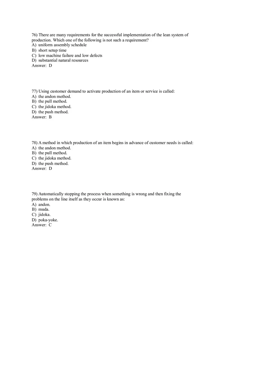 Lean Systems Answer Key Part 2 - Page 4