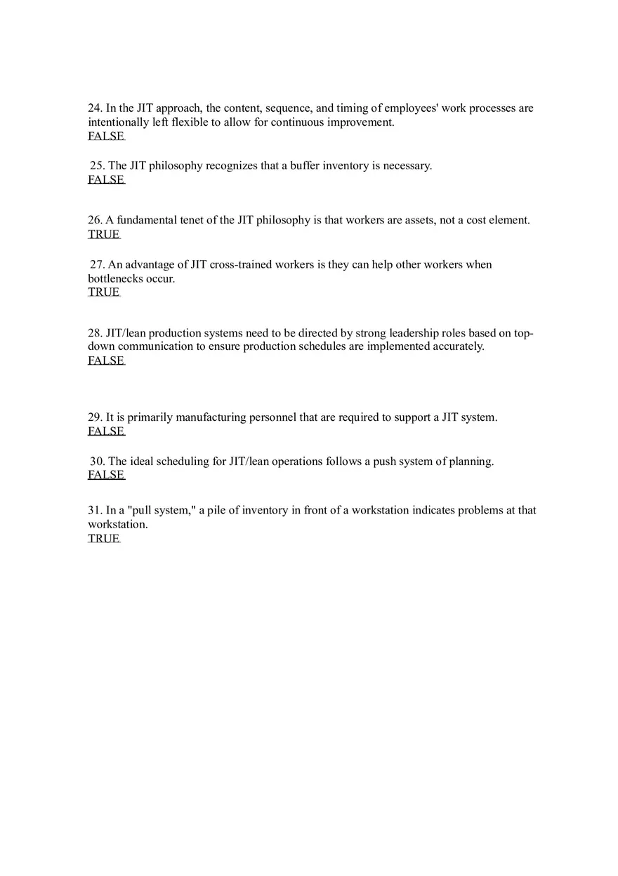 Introduction to Operations Management Answer Key Part 9 - Page 8