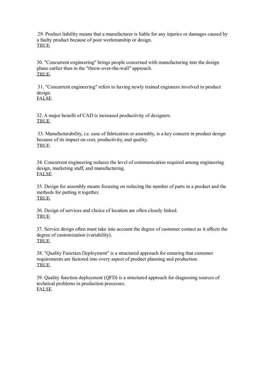 Introduction to Operations Management Answer Key Part 3 - Page 8