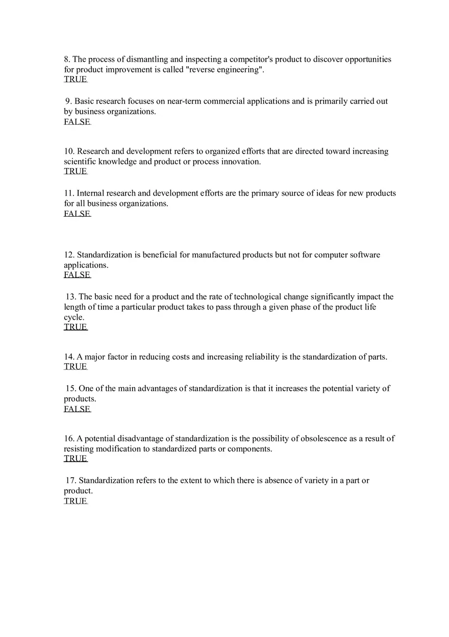 Introduction to Operations Management Answer Key Part 3 - Page 2