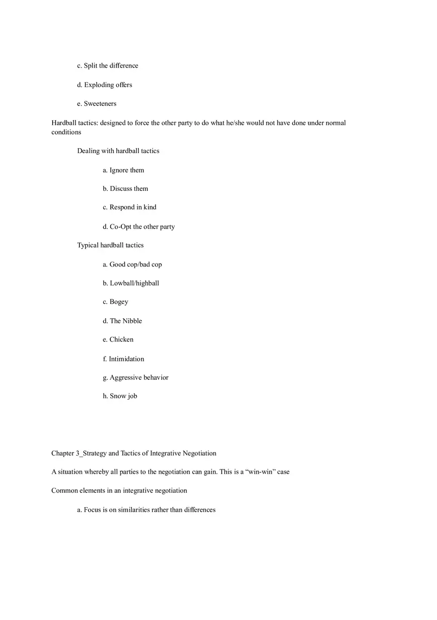 Essentials of Negotiation Summary - Page 13