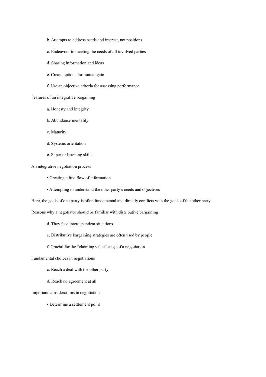 Essentials of Negotiation Summary - Page 14
