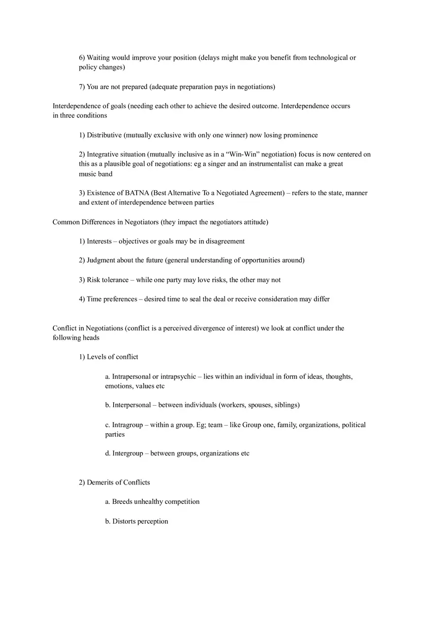 Essentials of Negotiation Summary - Page 2