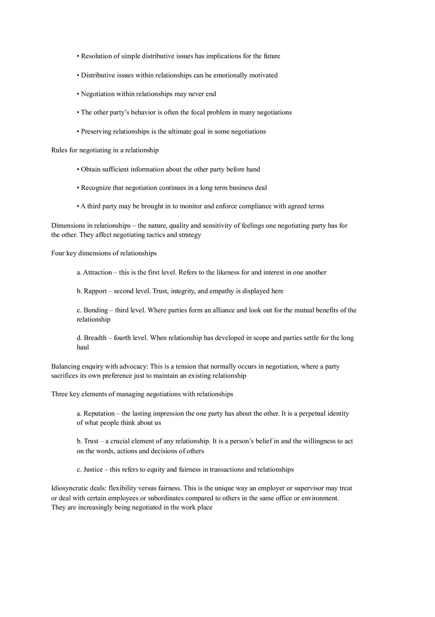 Essentials of Negotiation Summary - Page 6