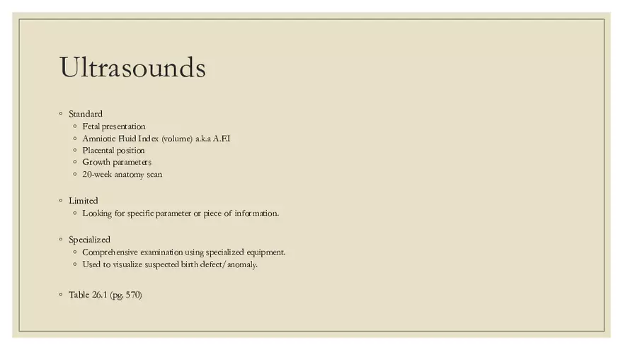 Fetal Development, Screenings, and Diagnostics - Page 15