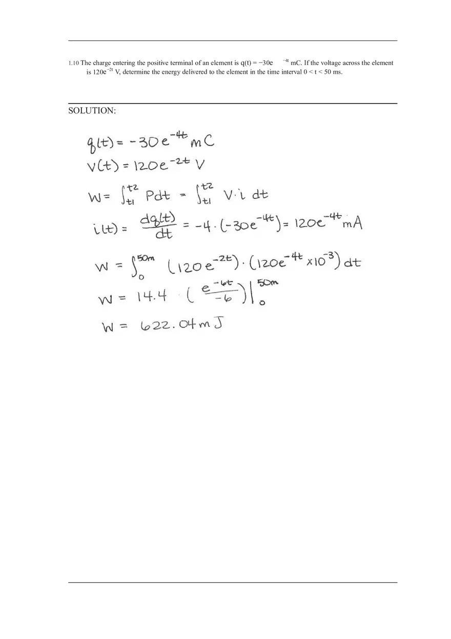 Chapter 1 Solutions to Answers of Basic Engineering Circuit Analysis (Part 1) - Page 10
