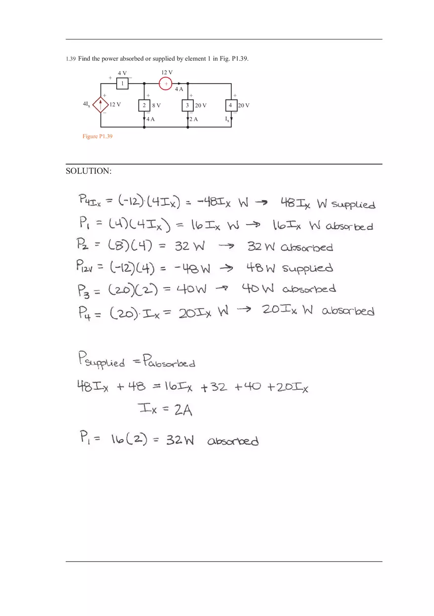Chapter 1 Solutions to Answers of Basic Engineering Circuit Analysis (Part 5) - Page 7