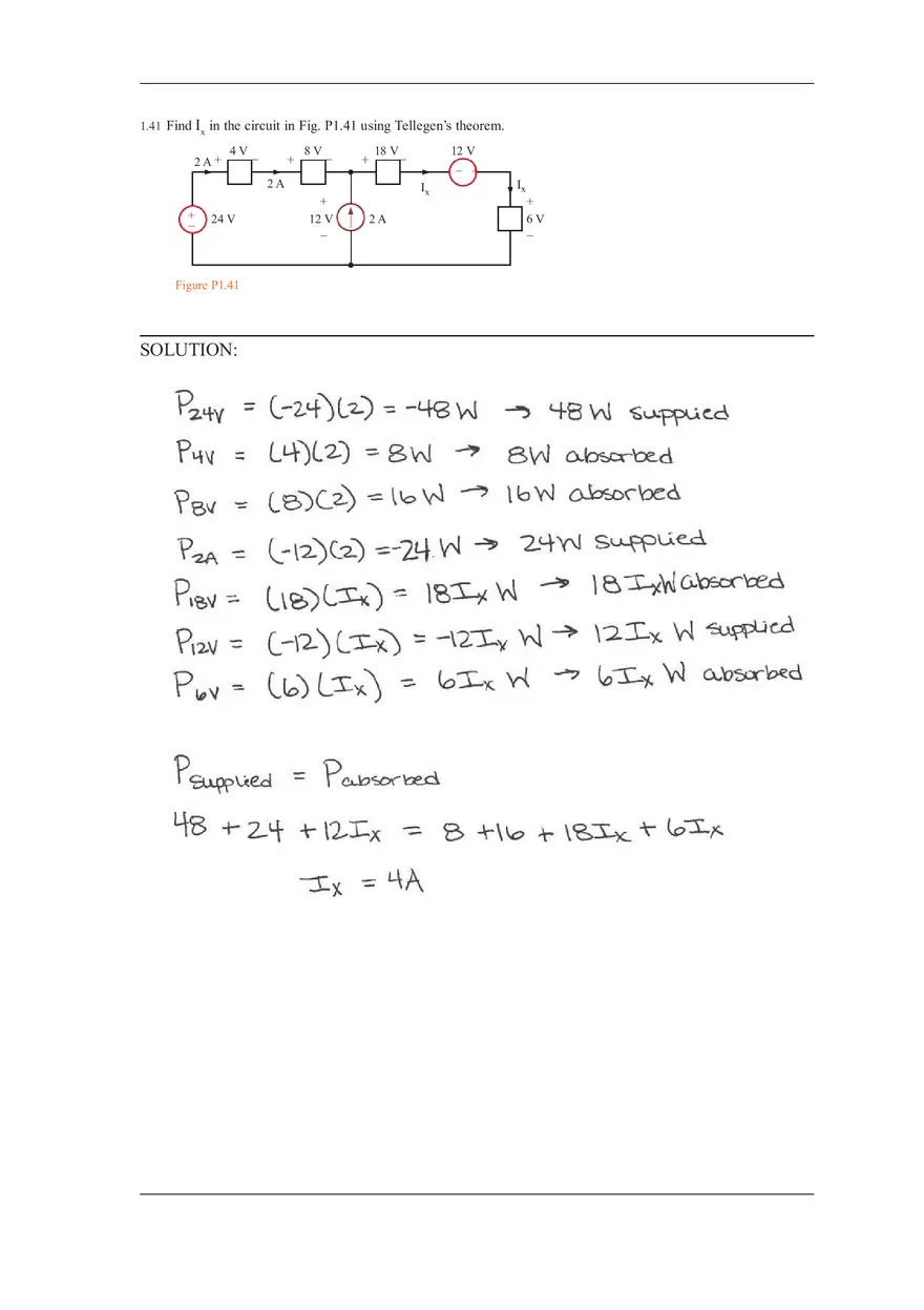 Chapter 1 Solutions to Answers of Basic Engineering Circuit Analysis (Part 5) - Page 9
