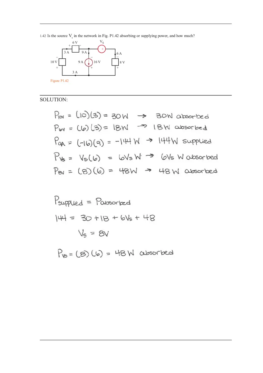 Chapter 1 Solutions to Answers of Basic Engineering Circuit Analysis (Part 5) - Page 10