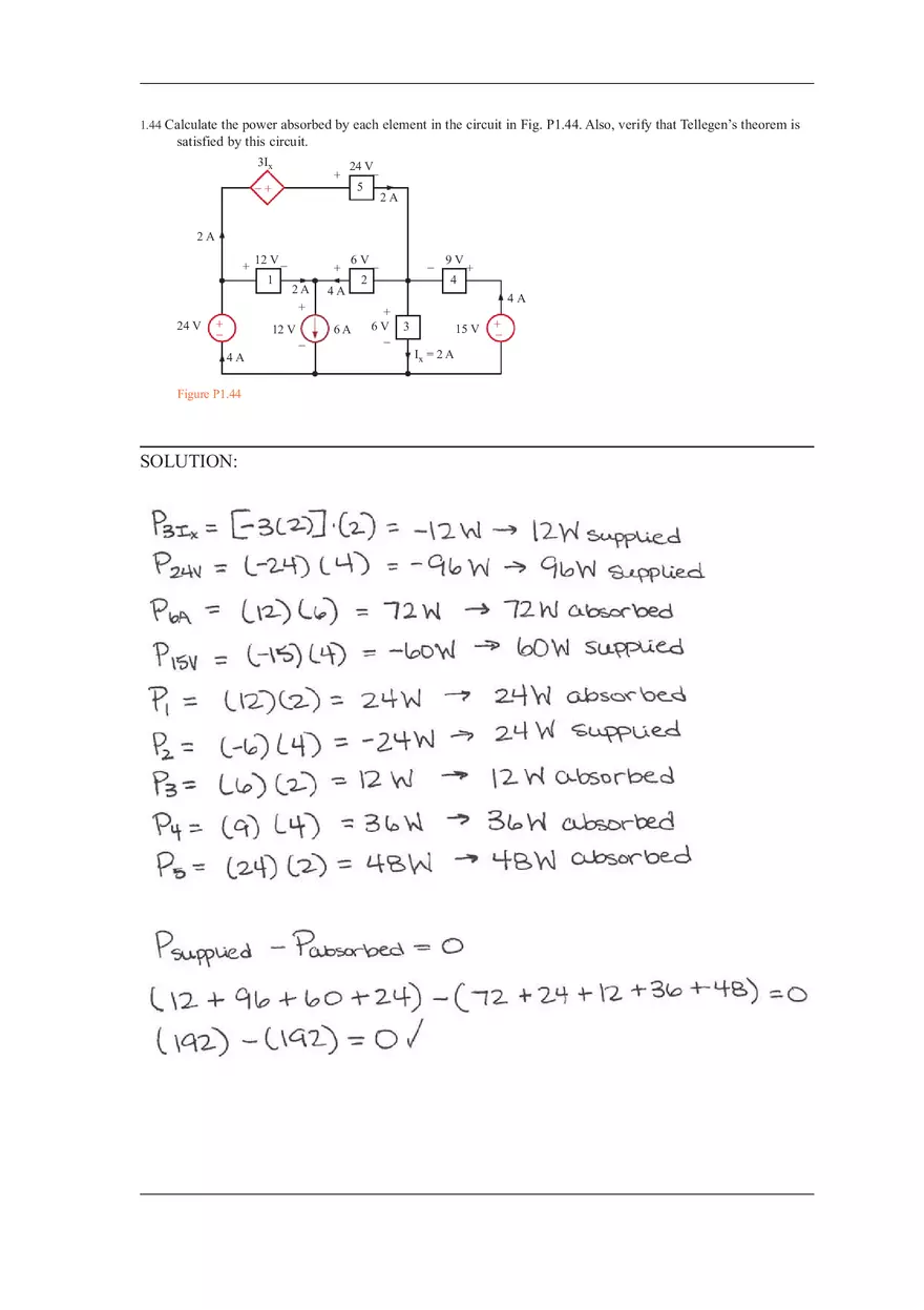 Chapter 1 Solutions to Answers of Basic Engineering Circuit Analysis (Part 5) - Page 12